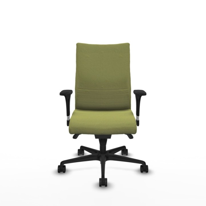 Albacete confidente XL sincro bali verde oliva brazos 1D cromados base nailon ruedas 65 mm nailon