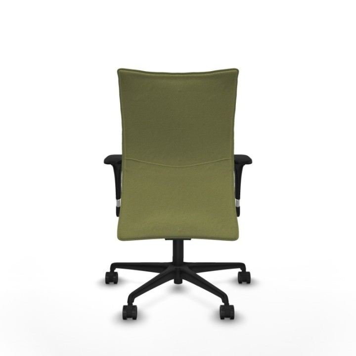 Albacete confidente XL sincro bali verde oliva brazos 1D cromados base nailon ruedas 65 mm nailon