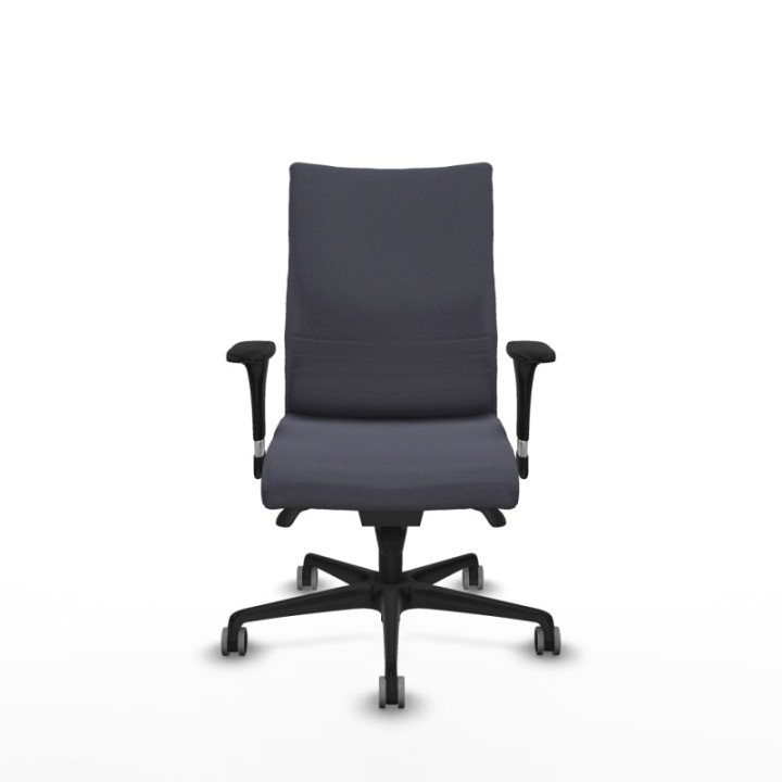 Albacete confidente XL sincro bali gris oscuro brazos 1D cromados base nailon ruedas 65mm engomadas