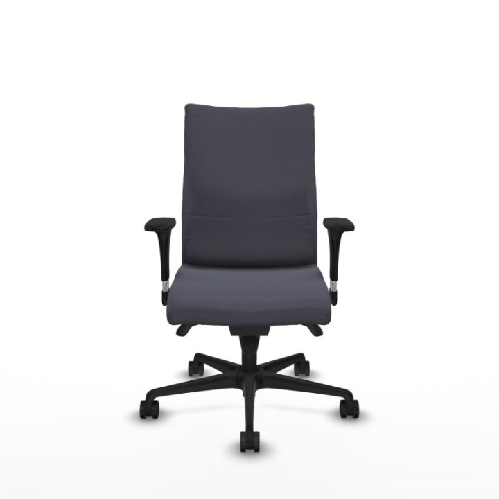 Albacete confidente XL sincro bali gris oscuro brazos 1D cromados base nailon ruedas 65 mm nailon