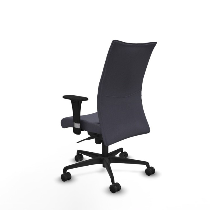 Albacete confidente XL sincro bali gris oscuro brazos 1D cromados base nailon ruedas 65 mm nailon