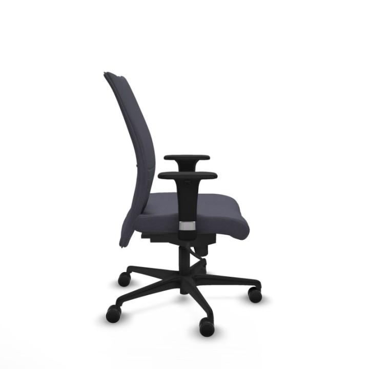 Albacete confidente XL sincro bali gris oscuro brazos 1D cromados base nailon ruedas 65 mm nailon