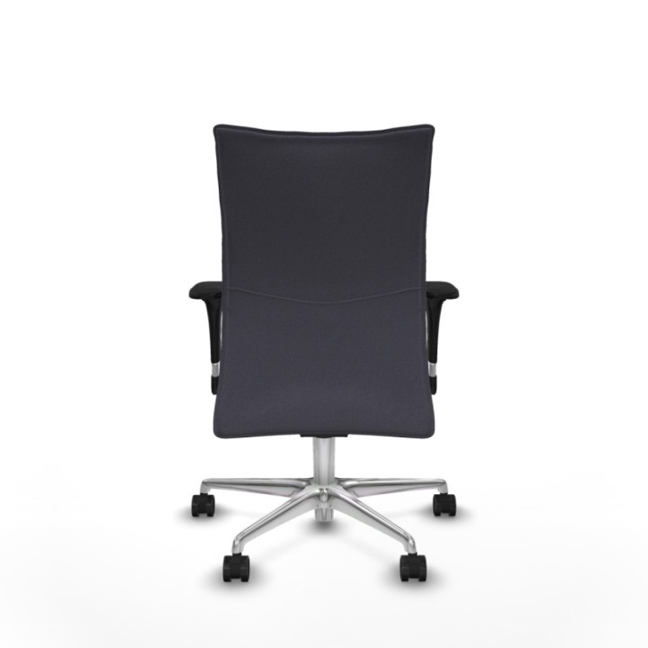 Albacete confidente XL sincro bali gris oscuro brazos 1D cromados base aluminio ruedas 65 mm nailon