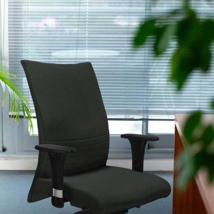 Albacete confidente XL sincro bali gris oscuro brazos 1D cromados base aluminio ruedas 65 mm nailon