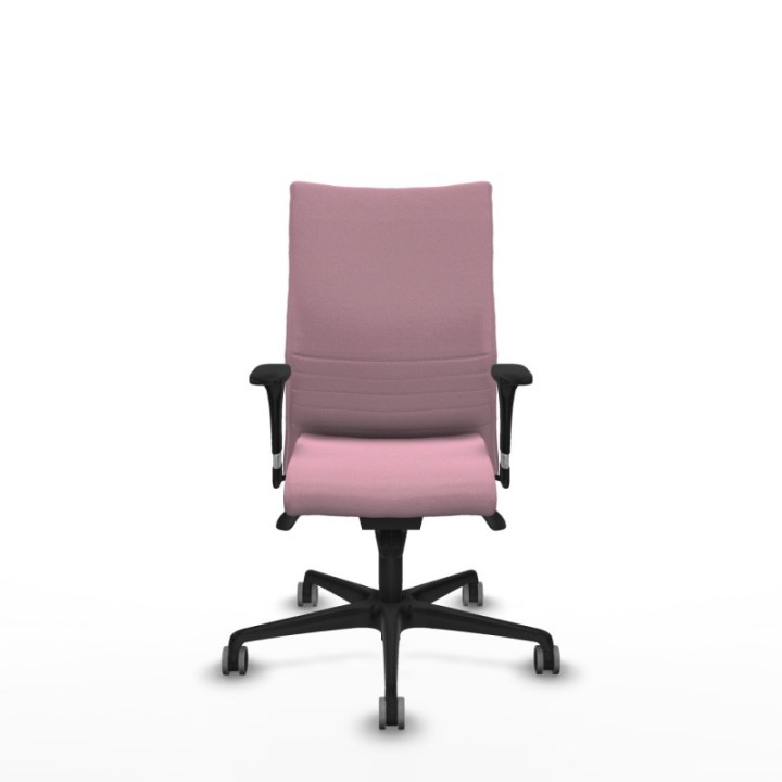 Albacete confidente XL sincro bali rosa brazos 1D cromados base nailon ruedas 65mm engomadas