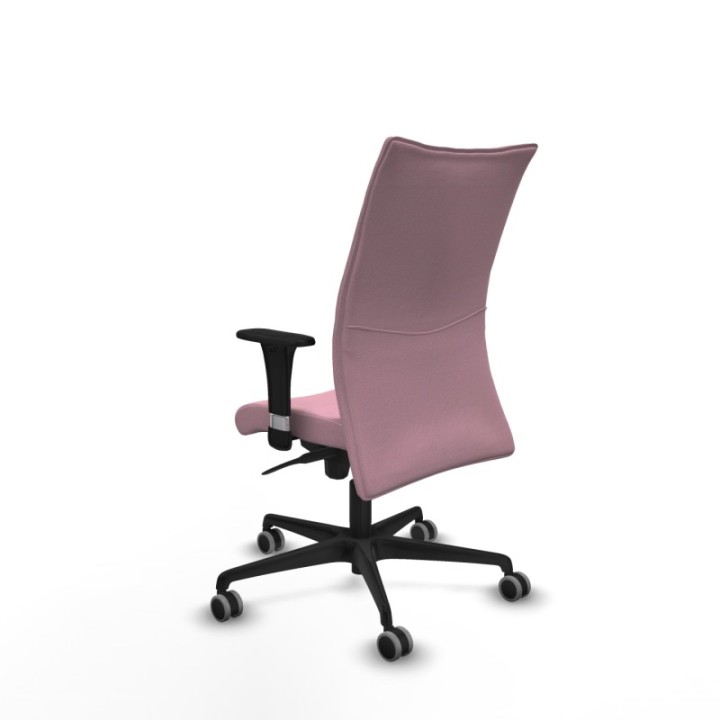 Albacete confidente XL sincro bali rosa brazos 1D cromados base nailon ruedas 65mm engomadas