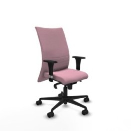 Albacete confidente XL sincro bali rosa brazos 1D cromados base nailon ruedas 65 mm nailon