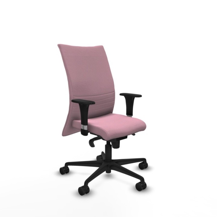 Albacete confidente XL sincro bali rosa brazos 1D cromados base nailon ruedas 65 mm nailon