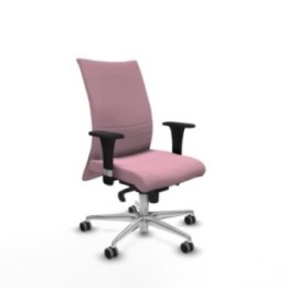 Albacete confidente XL sincro bali rosa brazos 1D cromados base aluminio ruedas 65mm engomadas