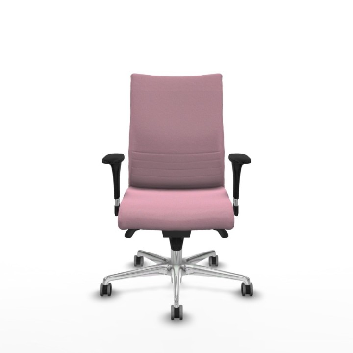 Albacete confidente XL sincro bali rosa brazos 1D cromados base aluminio ruedas 65mm engomadas