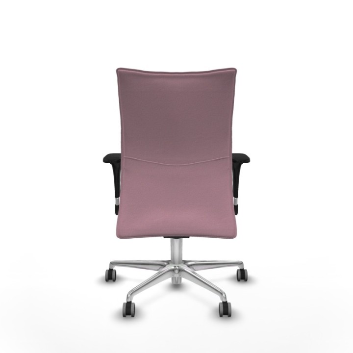 Albacete confidente XL sincro bali rosa brazos 1D cromados base aluminio ruedas 65mm engomadas