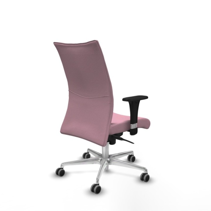 Albacete confidente XL sincro bali rosa brazos 1D cromados base aluminio ruedas 65mm engomadas