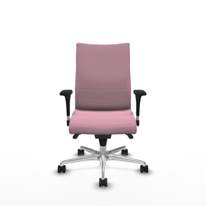 Albacete confidente XL sincro bali rosa brazos 1D cromados base aluminio ruedas 65 mm nailon