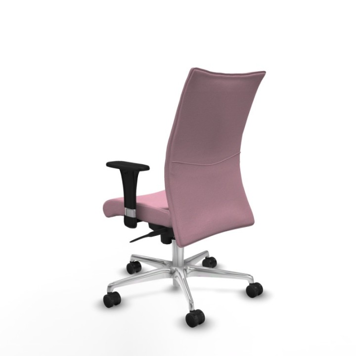 Albacete confidente XL sincro bali rosa brazos 1D cromados base aluminio ruedas 65 mm nailon