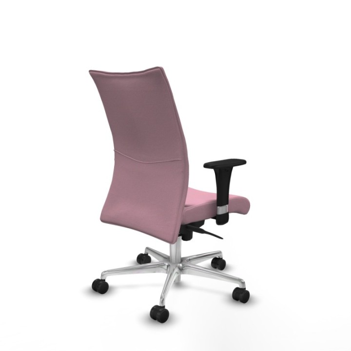 Albacete confidente XL sincro bali rosa brazos 1D cromados base aluminio ruedas 65 mm nailon