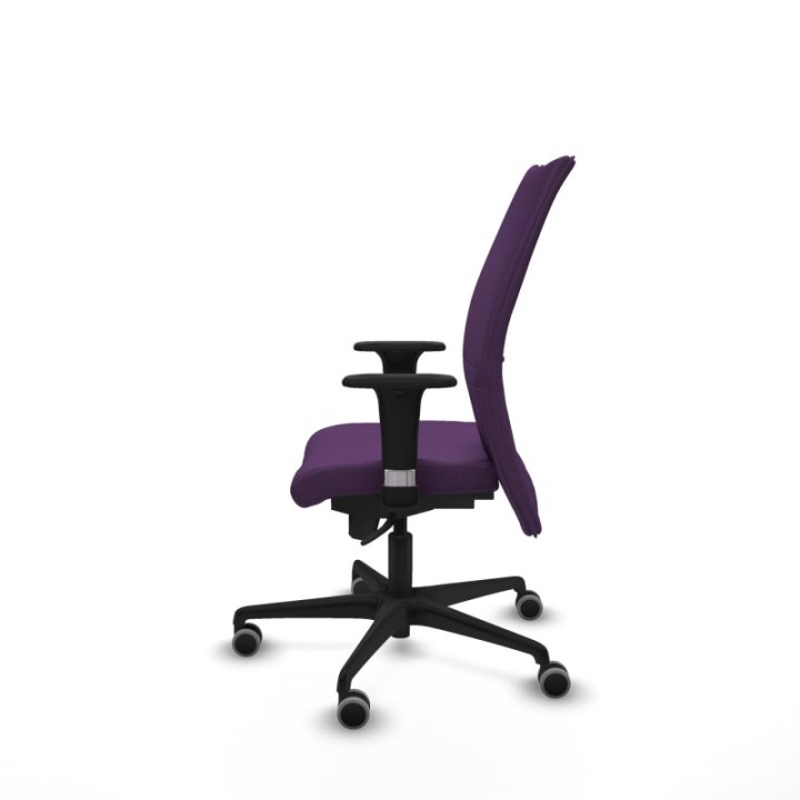 Albacete confidente XL sincro bali morado brazos 1D cromados base nailon ruedas 65mm engomadas