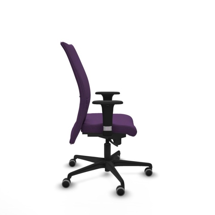 Albacete confidente XL sincro bali morado brazos 1D cromados base nailon ruedas 65mm engomadas