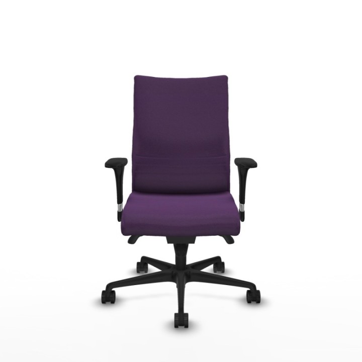 Albacete confidente XL sincro bali morado brazos 1D cromados base nailon ruedas 65 mm nailon