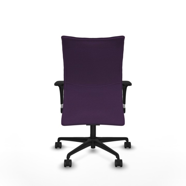 Albacete confidente XL sincro bali morado brazos 1D cromados base nailon ruedas 65 mm nailon