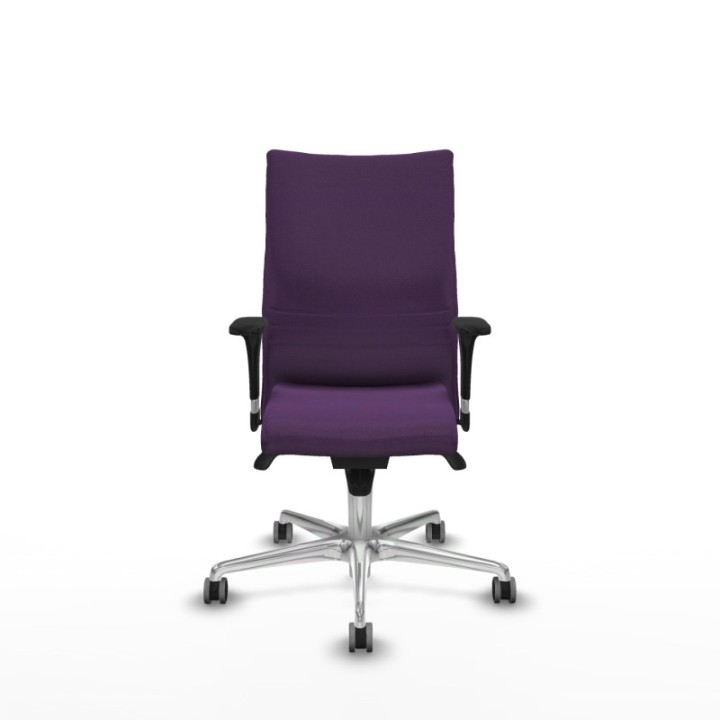 Albacete confidente XL sincro bali morado brazos 1D cromados base aluminio ruedas 65mm engomadas