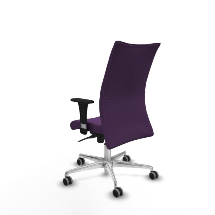 Albacete confidente XL sincro bali morado brazos 1D cromados base aluminio ruedas 65mm engomadas