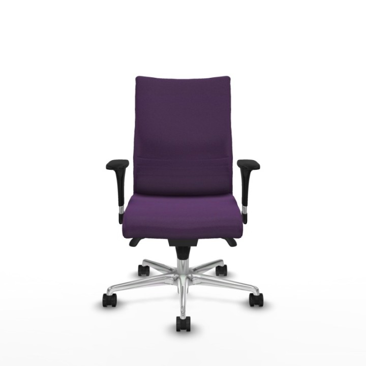 Albacete confidente XL sincro bali morado brazos 1D cromados base aluminio ruedas 65 mm nailon