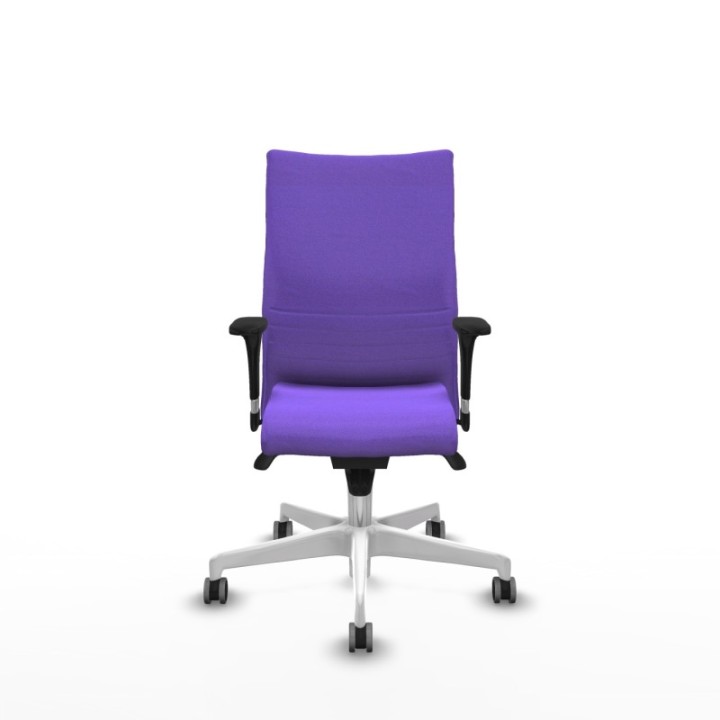 Albacete confidente XL sincro bali lila brazos 1D cromados base blanca ruedas 65mm engomadas