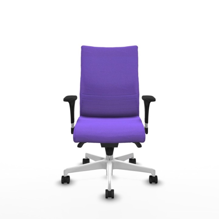 Albacete confidente XL sincro bali lila brazos 1D cromados base blanca ruedas 65 mm nailon