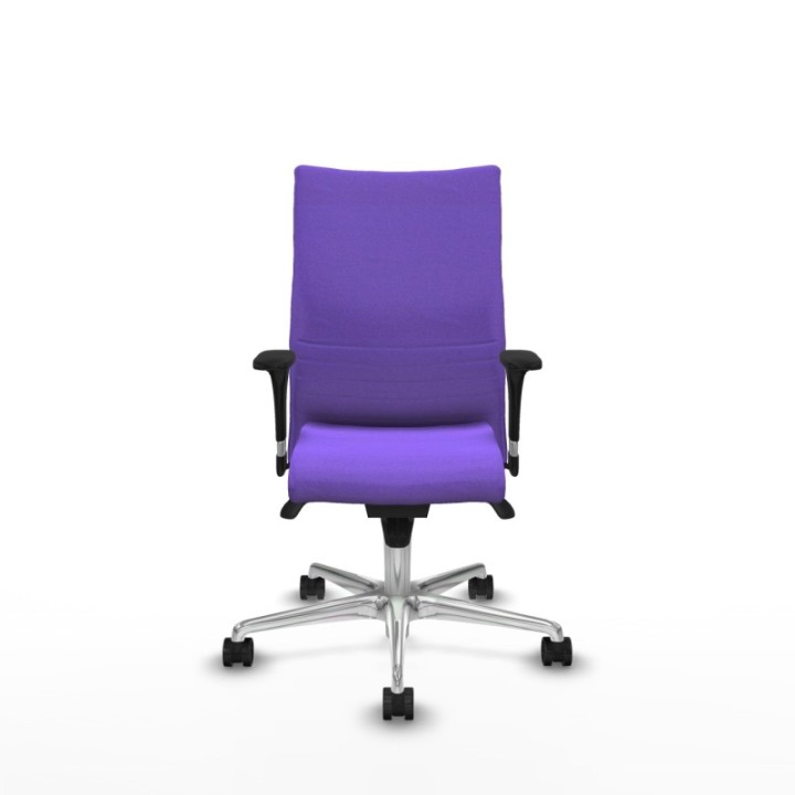 Albacete confidente XL sincro bali lila brazos 1D cromados base aluminio ruedas 65 mm nailon