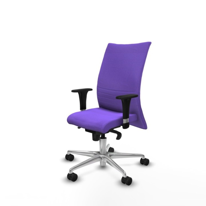 Albacete confidente XL sincro bali lila brazos 1D cromados base aluminio ruedas 65 mm nailon