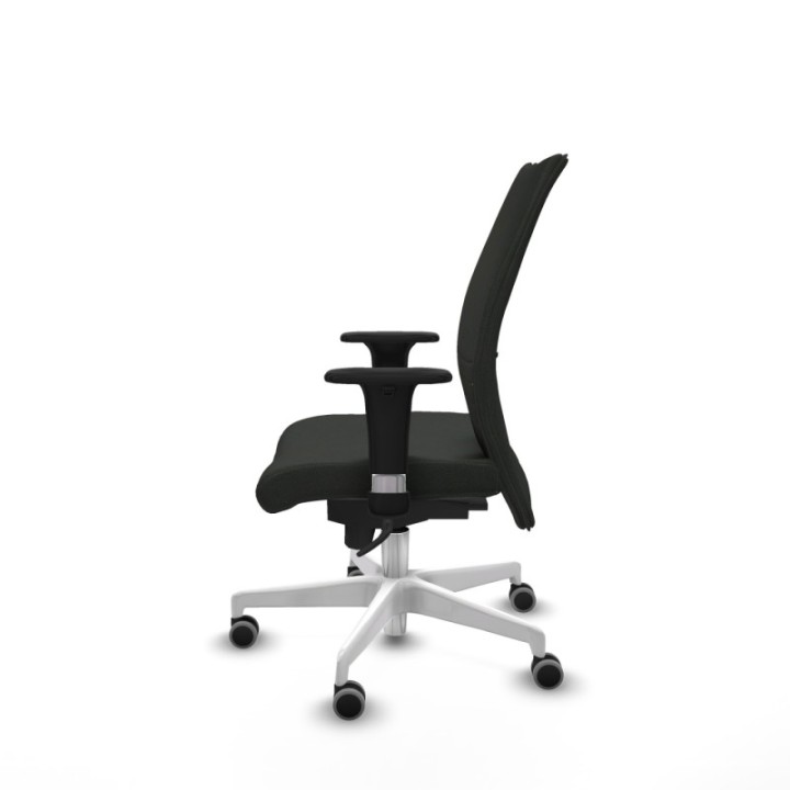 Albacete confidente XL sincro bali negro brazos 1D cromados base blanca ruedas 65mm engomadas