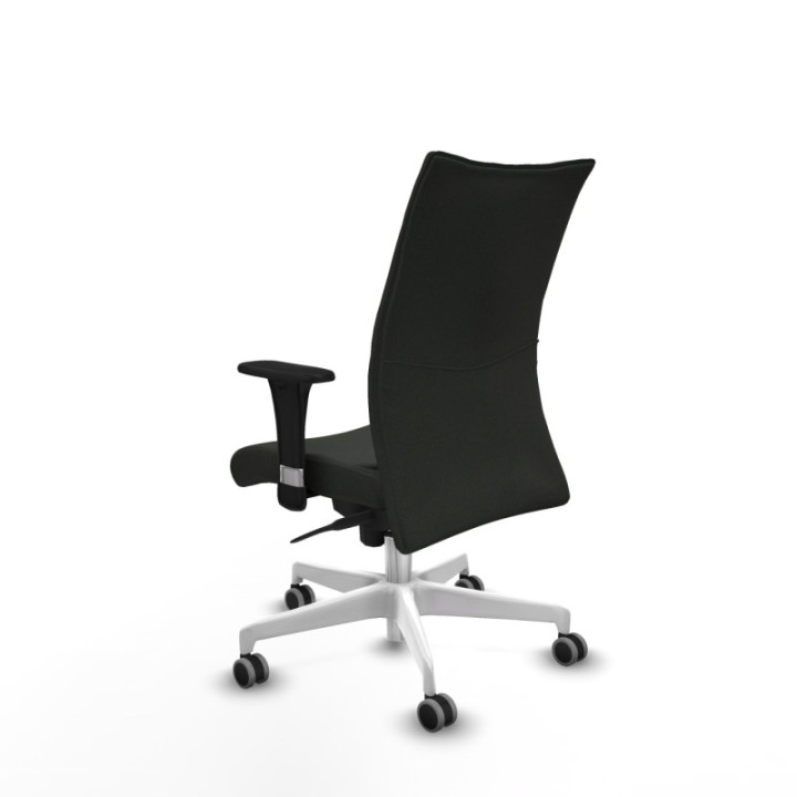 Albacete confidente XL sincro bali negro brazos 1D cromados base blanca ruedas 65mm engomadas