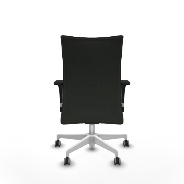 Albacete confidente XL sincro bali negro brazos 1D cromados base blanca ruedas 65mm engomadas