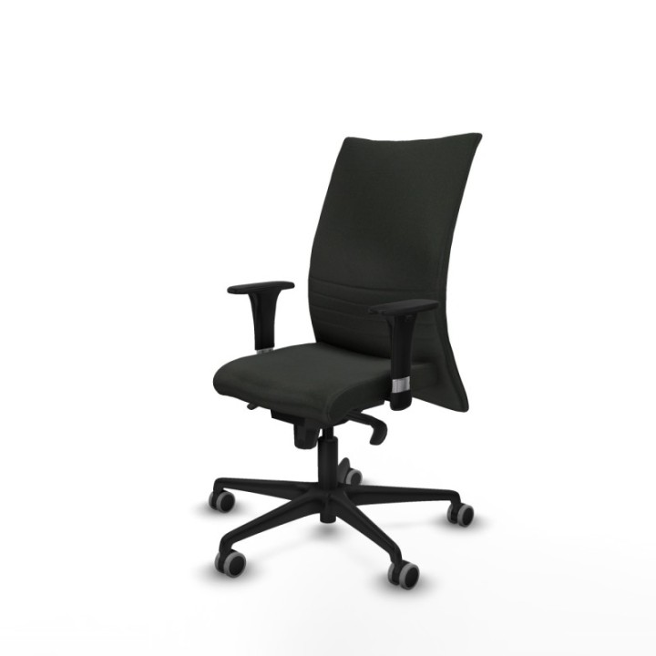 Albacete confidente XL sincro bali negro brazos 1D cromados base nailon ruedas 65mm engomadas