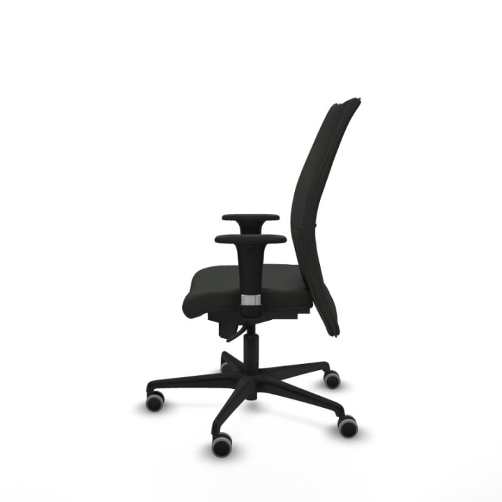 Albacete confidente XL sincro bali negro brazos 1D cromados base nailon ruedas 65mm engomadas