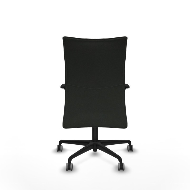 Albacete confidente XL sincro bali negro brazos 1D cromados base nailon ruedas 65mm engomadas