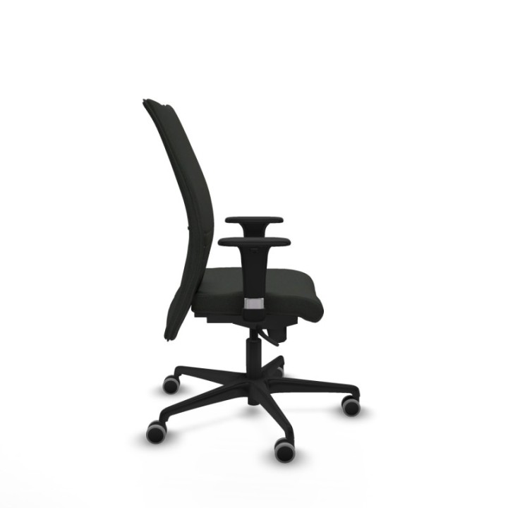 Albacete confidente XL sincro bali negro brazos 1D cromados base nailon ruedas 65mm engomadas