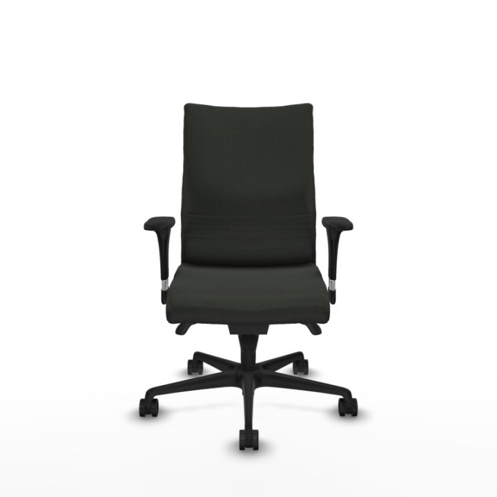 Albacete confidente XL sincro bali negro brazos 1D cromados base nailon ruedas 65 mm nailon