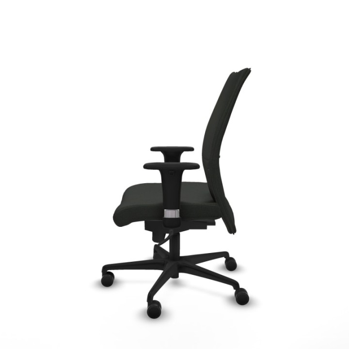 Albacete confidente XL sincro bali negro brazos 1D cromados base nailon ruedas 65 mm nailon