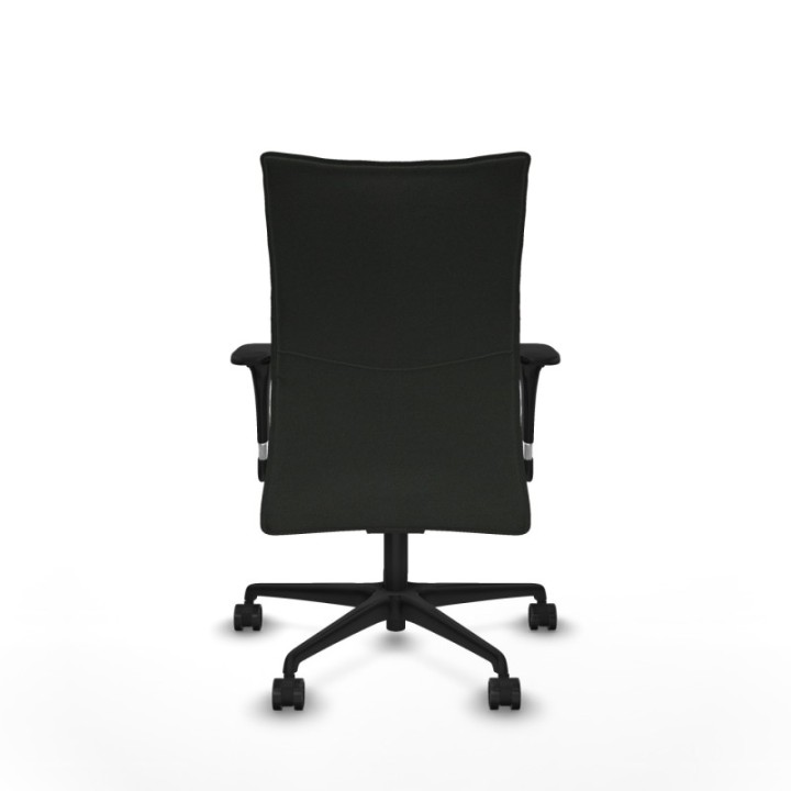 Albacete confidente XL sincro bali negro brazos 1D cromados base nailon ruedas 65 mm nailon