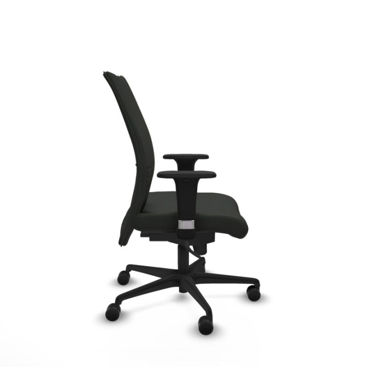 Albacete confidente XL sincro bali negro brazos 1D cromados base nailon ruedas 65 mm nailon