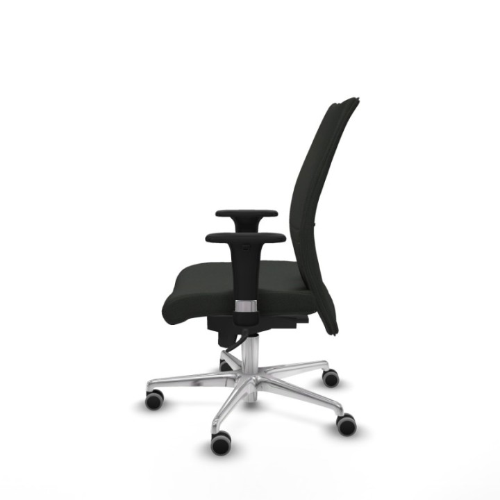 Albacete confidente XL sincro bali negro brazos 1D cromados base aluminio ruedas 65mm engomadas