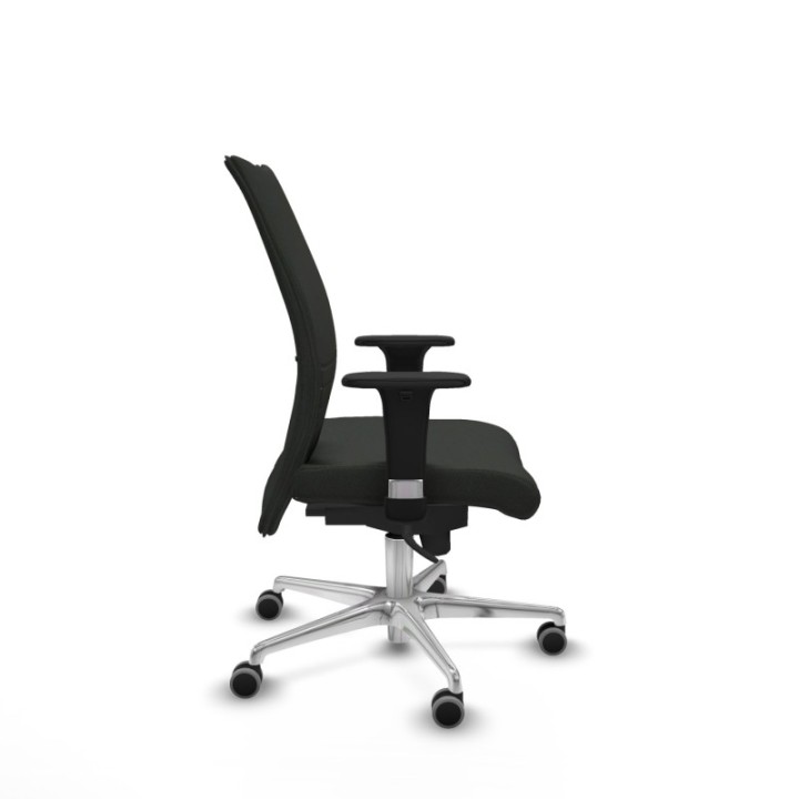 Albacete confidente XL sincro bali negro brazos 1D cromados base aluminio ruedas 65mm engomadas