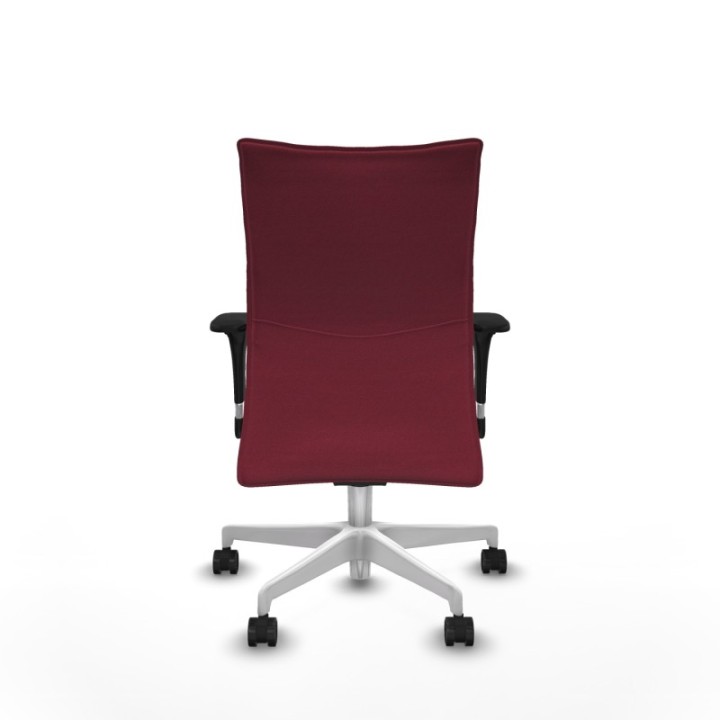 Albacete confidente XL sincro bali granate brazos 1D cromados base blanca ruedas 65 mm nailon