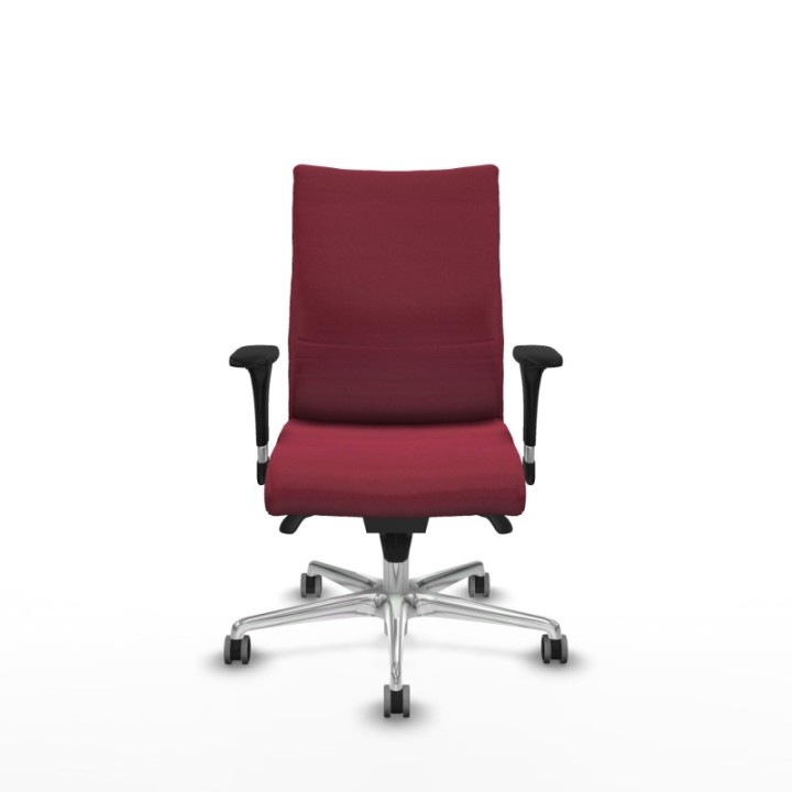 Albacete confidente XL sincro bali granate brazos 1D cromados base aluminio ruedas 65mm engomadas