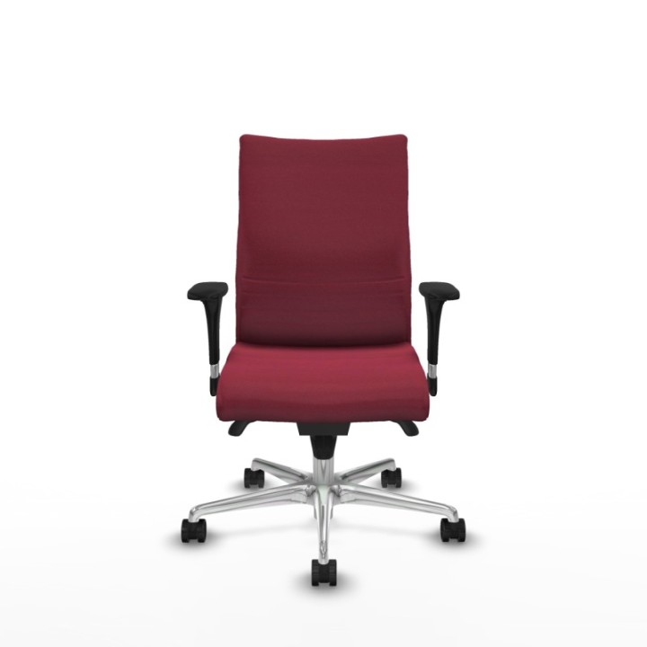 Albacete confidente XL sincro bali granate brazos 1D cromados base aluminio ruedas 65 mm nailon