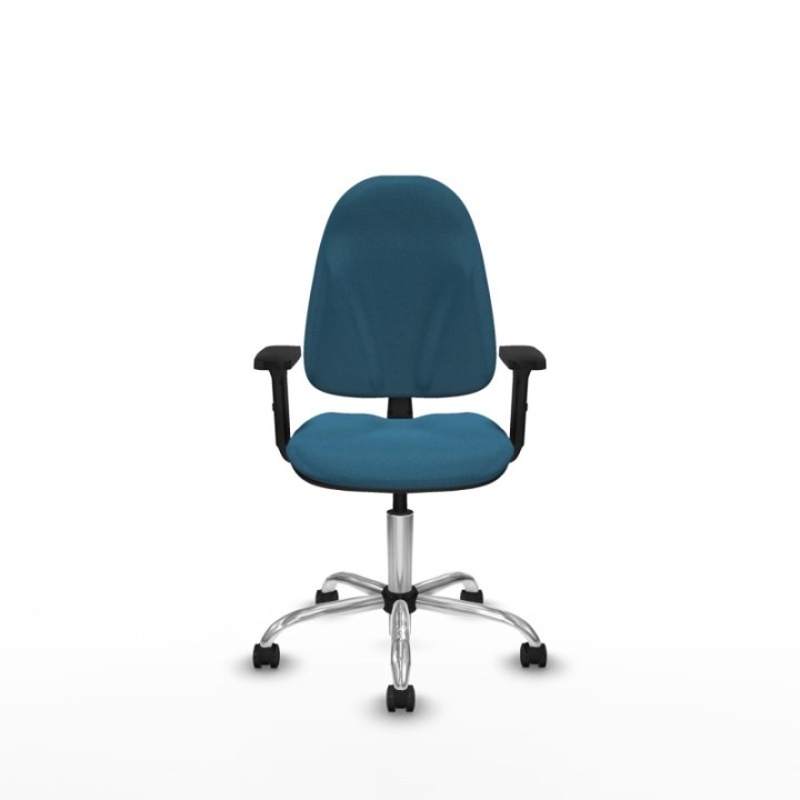 Algarra CP bali verde petroleo brazos 2D base cromada ruedas autofrenantes 50mm