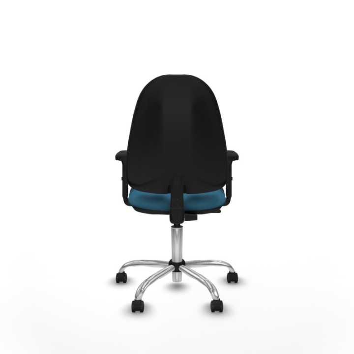 Algarra CP bali verde petroleo brazos 2D base cromada ruedas autofrenantes 50mm