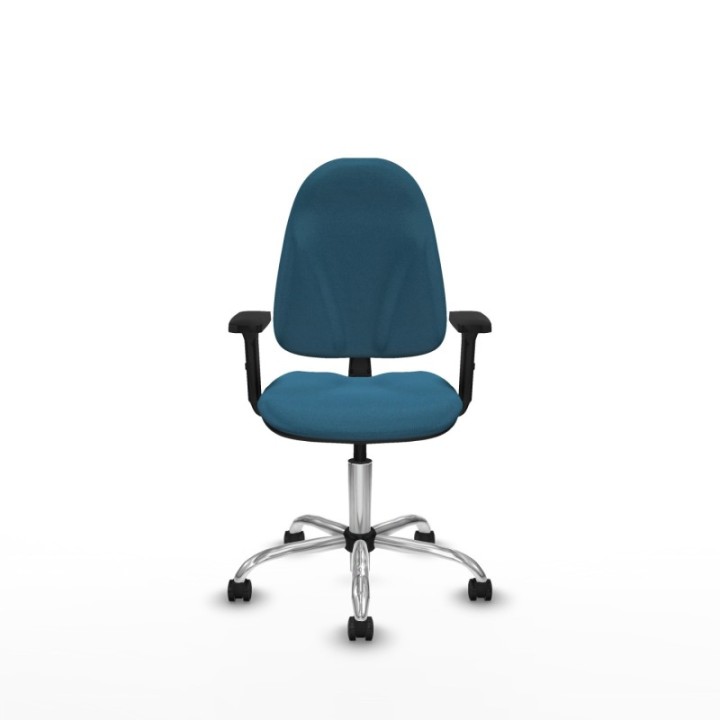 Algarra CP bali verde petroleo brazos 2D base cromada ruedas engomadas 50mm