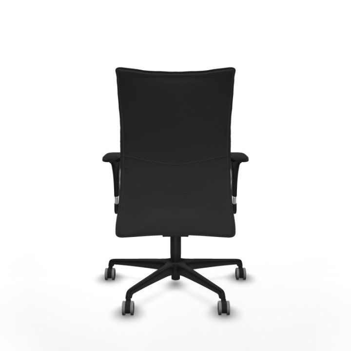 Albacete confidente XL sincro similpiel gris oscuro brazos 1D cromados base nailon ruedas 65mm engomadas